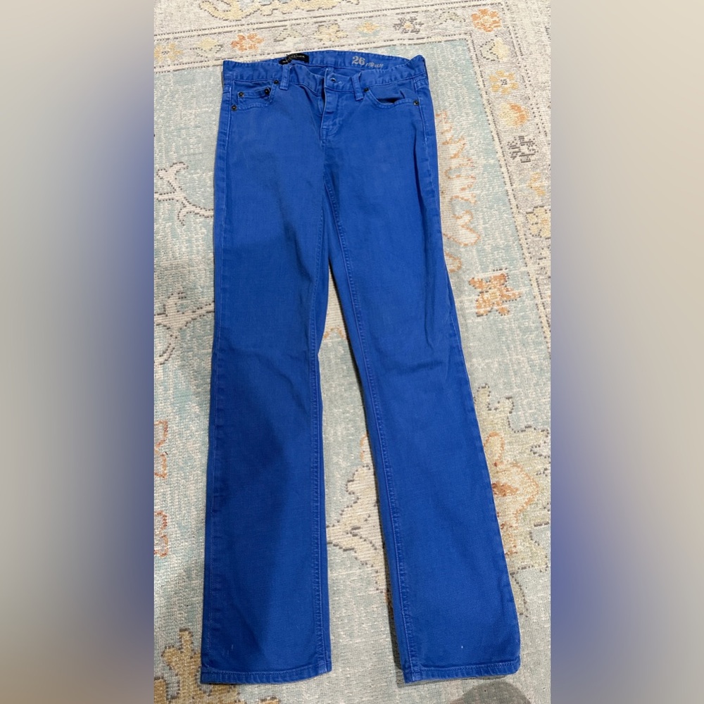 J Crew Matchstick size 26 blue jeans